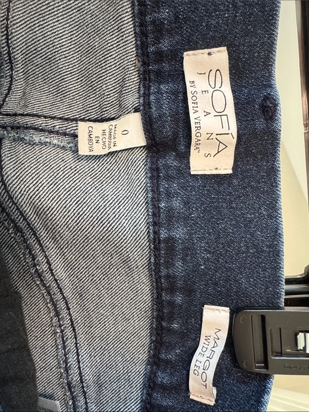 sofia by sofia vergara Dark Blue High-Rise Wide-Leg Jeans